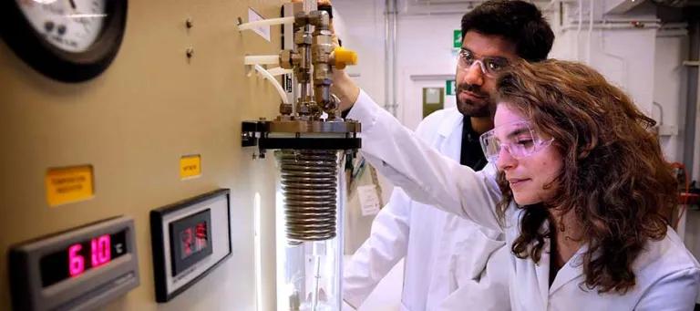 Engineering students working at the King's Buildings campus